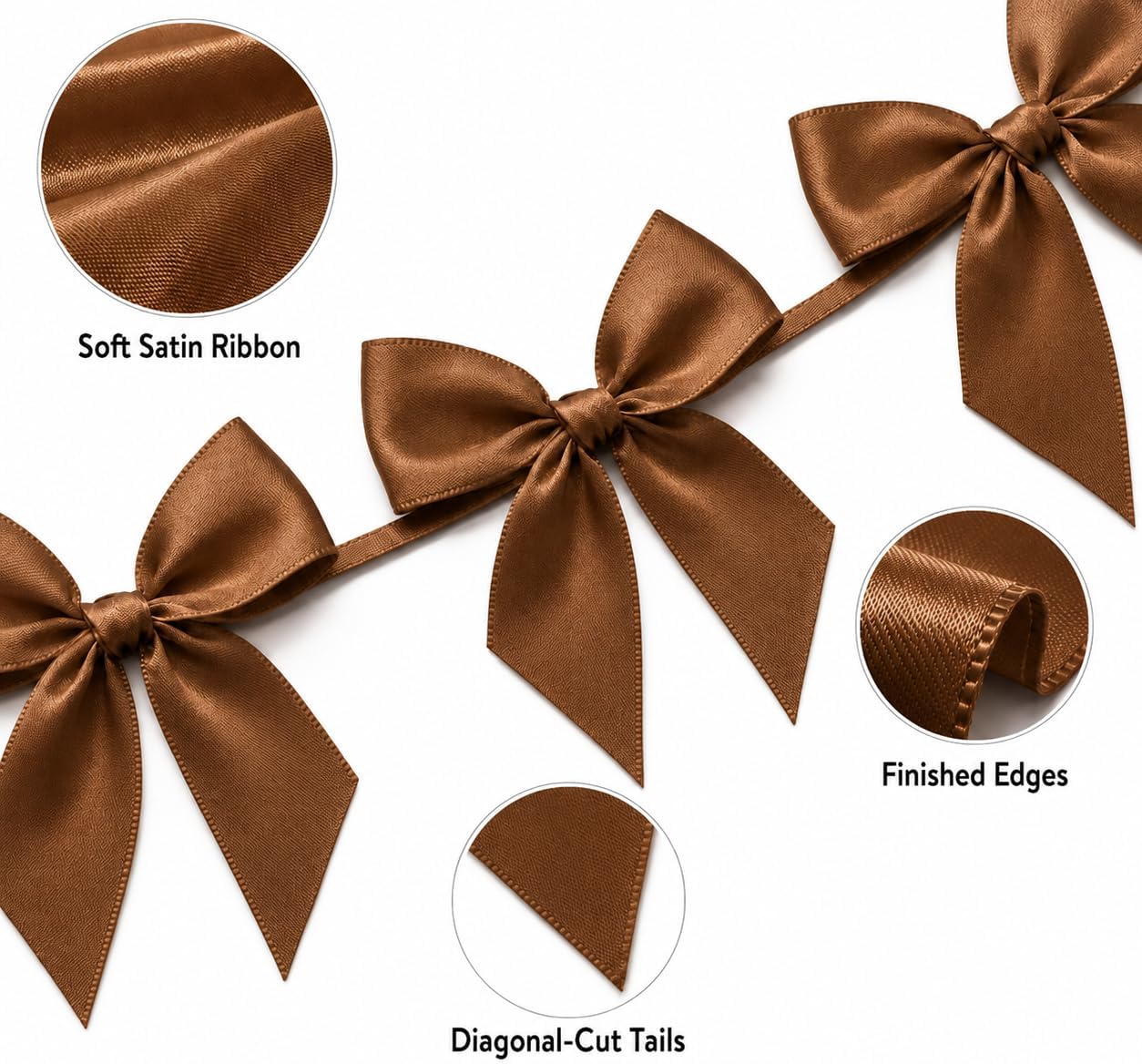 2 Pack Bow Garland Banner, 8.3 ft Pre-Strung Satin Ribbon Bow Decorations for Birthday Party, Baby Shower, Bridal Shower, Bachelorette, Wedding, Coquette Party Decor, Yellow