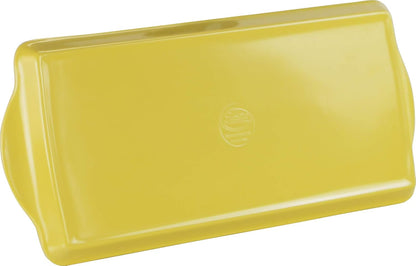 Melamine Plastic Tidbit Tray, BPA-Free, Food Safe, Multipurpose Platter Serving Tray, Bathroom/Table Organizer, Lemon