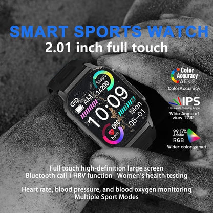 Smart Watch for Men Women(Dial/Answer Calls), Activity Trackers with Heart Rate/Sleep Monitor, 100 Sports Modes/IP68 Waterproof, 2.01" HD Touchscreen Fitness Watch Compatible with Android iOS (Orange)