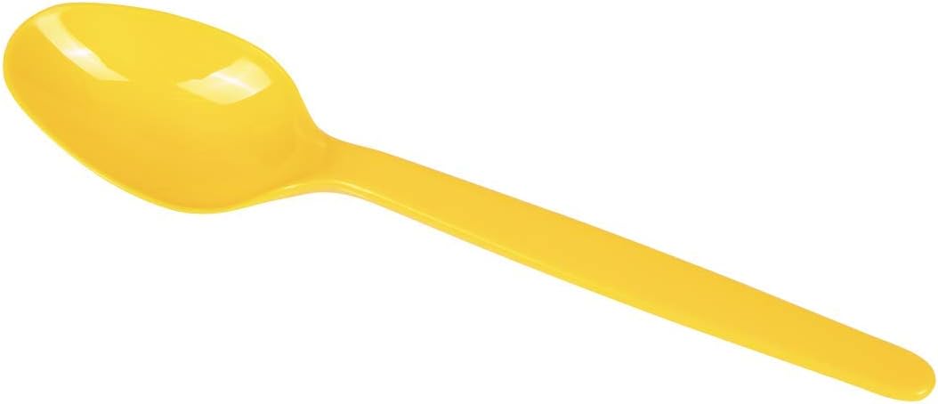 U2100 (Yellow) 5.9" PS Heavy-Weight Disposable Teaspoon, Yellow (Pack of 1000)