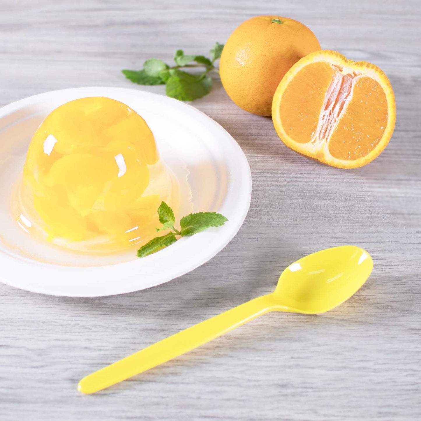 U2100 (Yellow) 5.9" PS Heavy-Weight Disposable Teaspoon, Yellow (Pack of 1000)