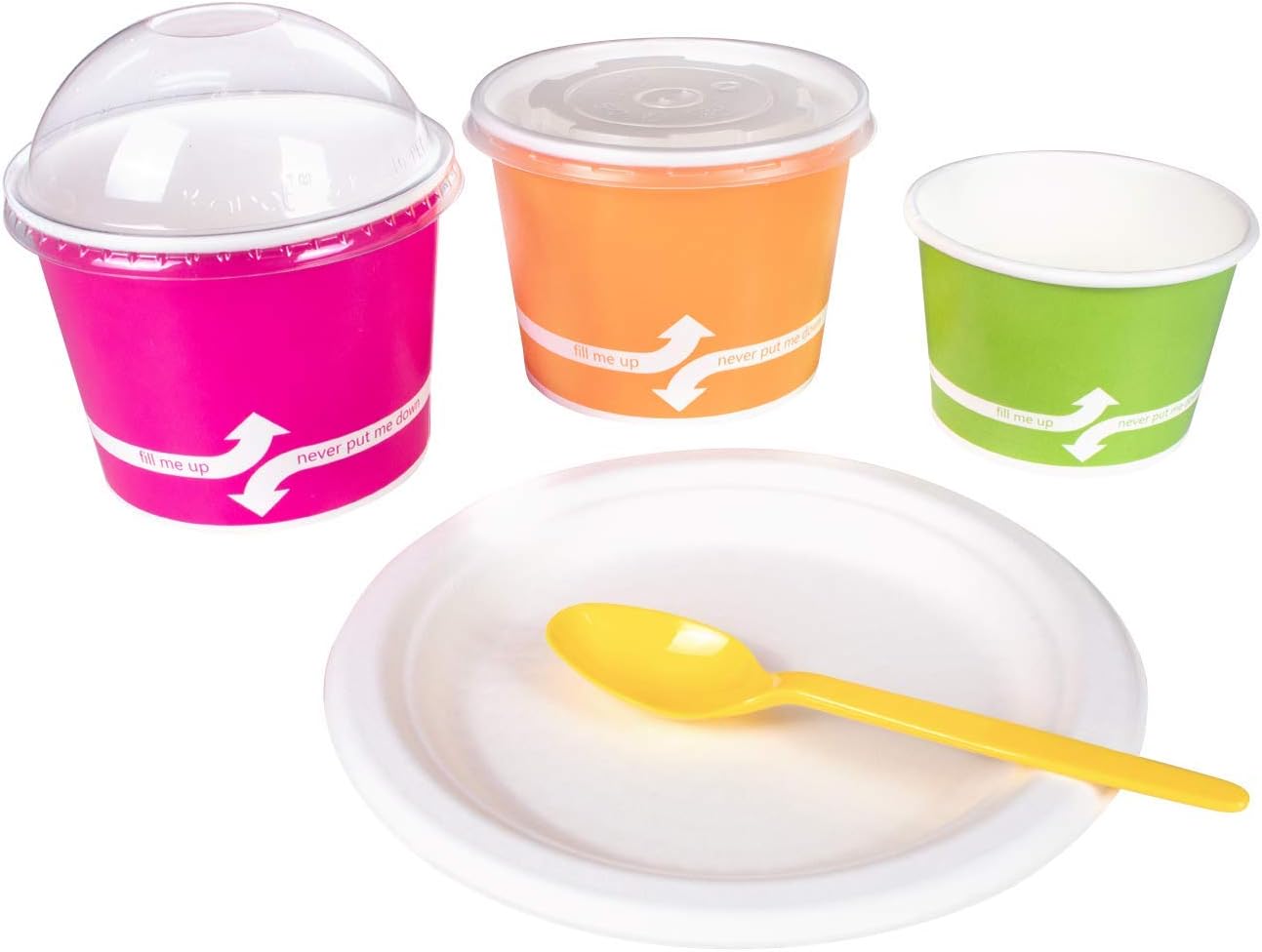 U2100 (Yellow) 5.9" PS Heavy-Weight Disposable Teaspoon, Yellow (Pack of 1000)
