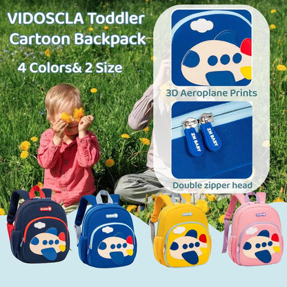 Kids Kindergarten Backpack for Toddlers -Nursery Schoolbag Waterproof Nylon Preschool Bag for Boys & Girls