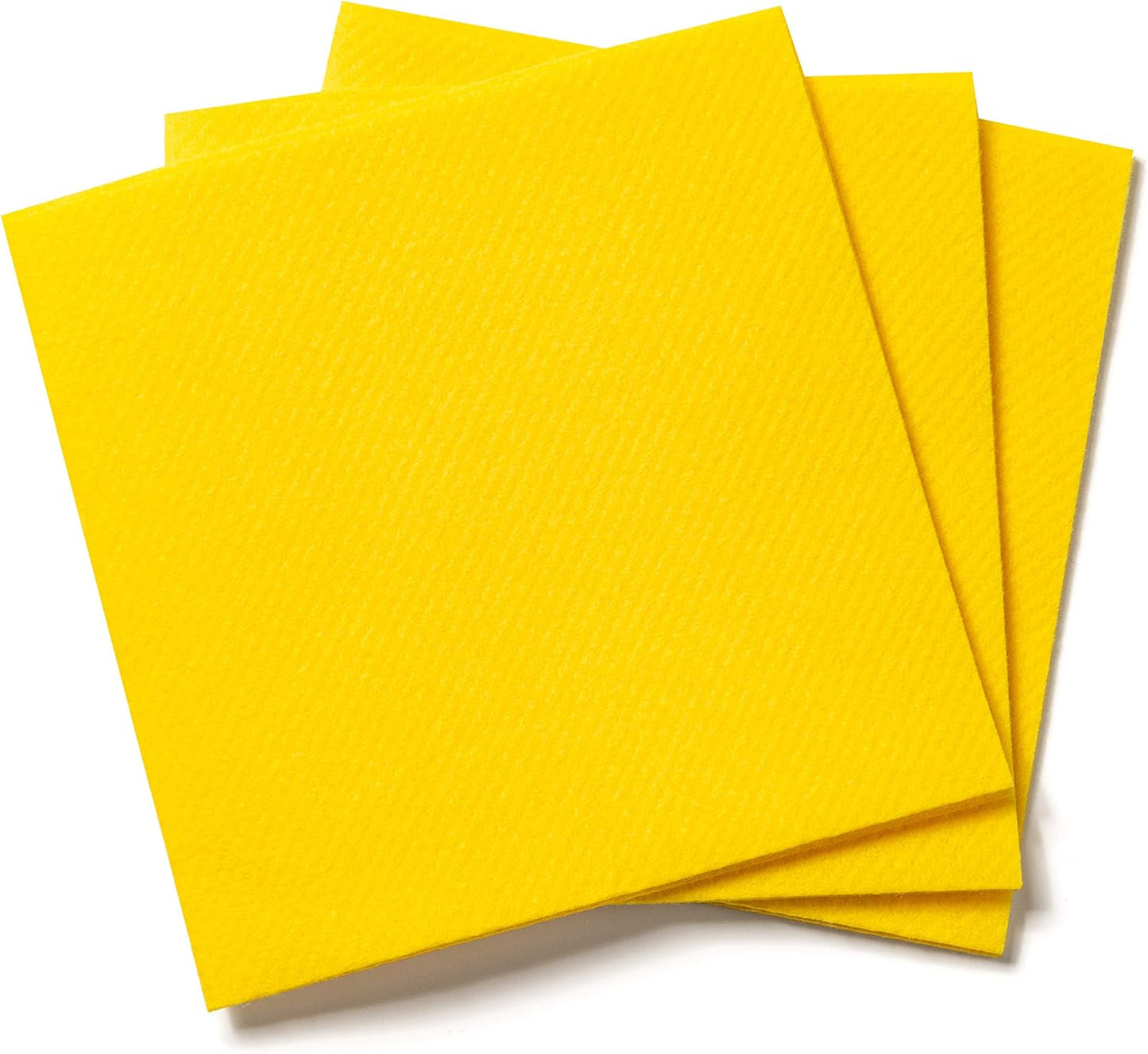 Paper Cocktail Napkins - Linen-Like Disposable Beverage Bar Napkins 4.75" x 4.75" - Bulk Square Napkins - Ideal for Party or Wedding (Yellow -100 Count)