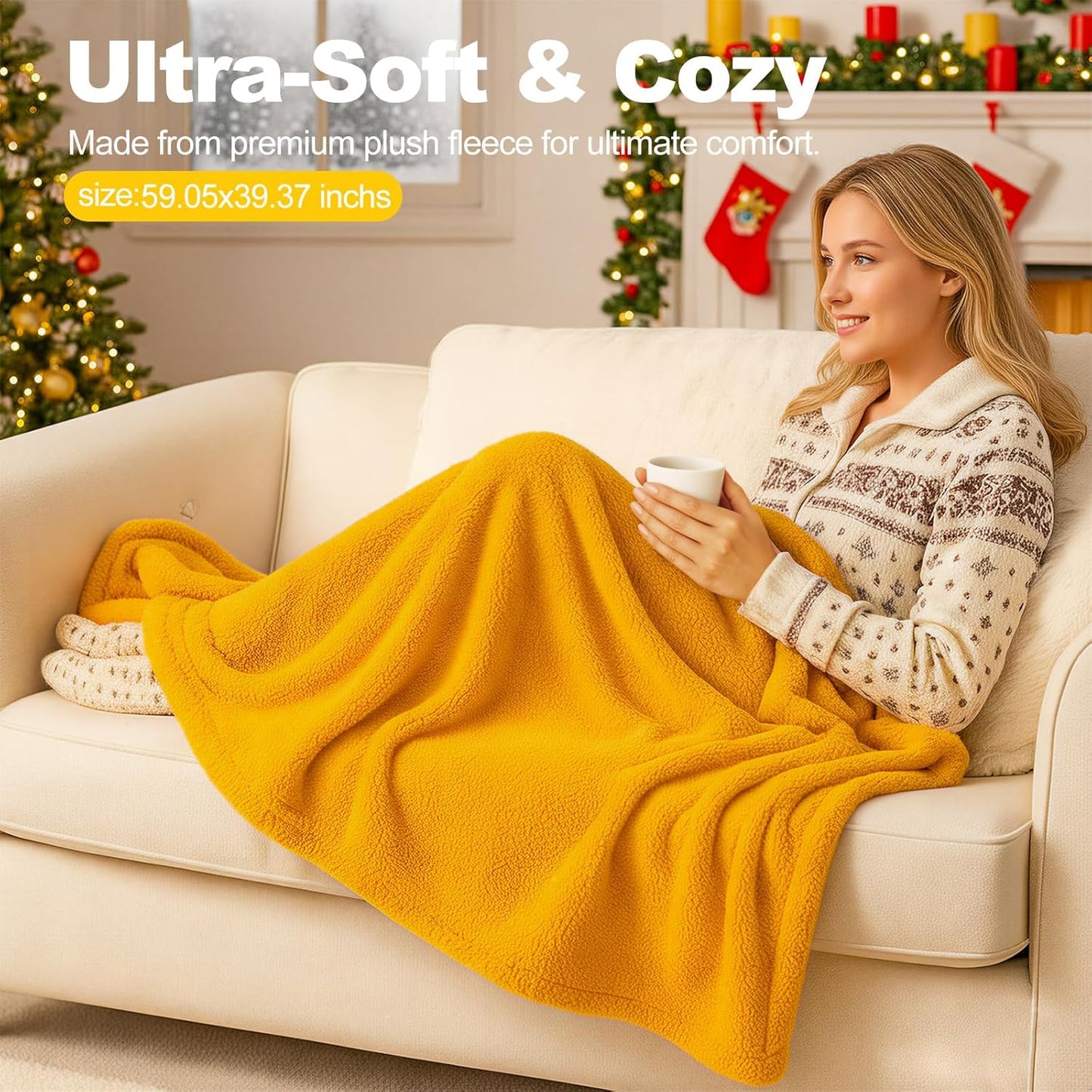 Birthday Gifts for Women Friendship, Get Well Sunflower Spa Gift Basket | Set with Cozy Blanket, Self Care Gifts Unique Happy Birthday Idea for Mom, Wife, Sister, Best Friends, Girlfriend, Christmas
