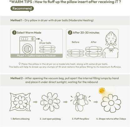 Sioloc Flower Shaped Pillow, Flower Floor Pillow, Seat Cushion, Cute Aesthetic Pillow, Decorative Pillows for Bed Sofa Couch(Yellow,19.7Inch)