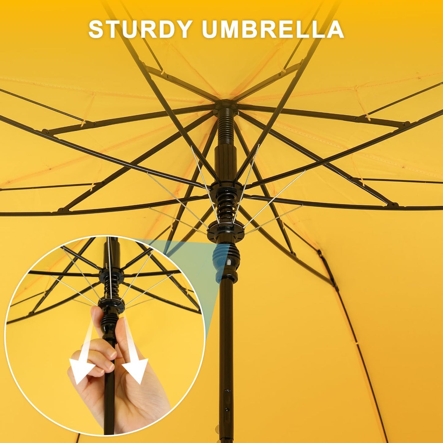 Duck Umbrella Travel Size Cute Compact Portable Waterproof for Kids Gifts | Cute duck beak handle for women/kids/commute/travel & gifts. 42 inch arc, 17 inch fold.