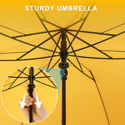 Duck Umbrella Travel Size Cute Compact Portable Waterproof for Kids Gifts | Cute duck beak handle for women/kids/commute/travel & gifts. 42 inch arc, 17 inch fold.