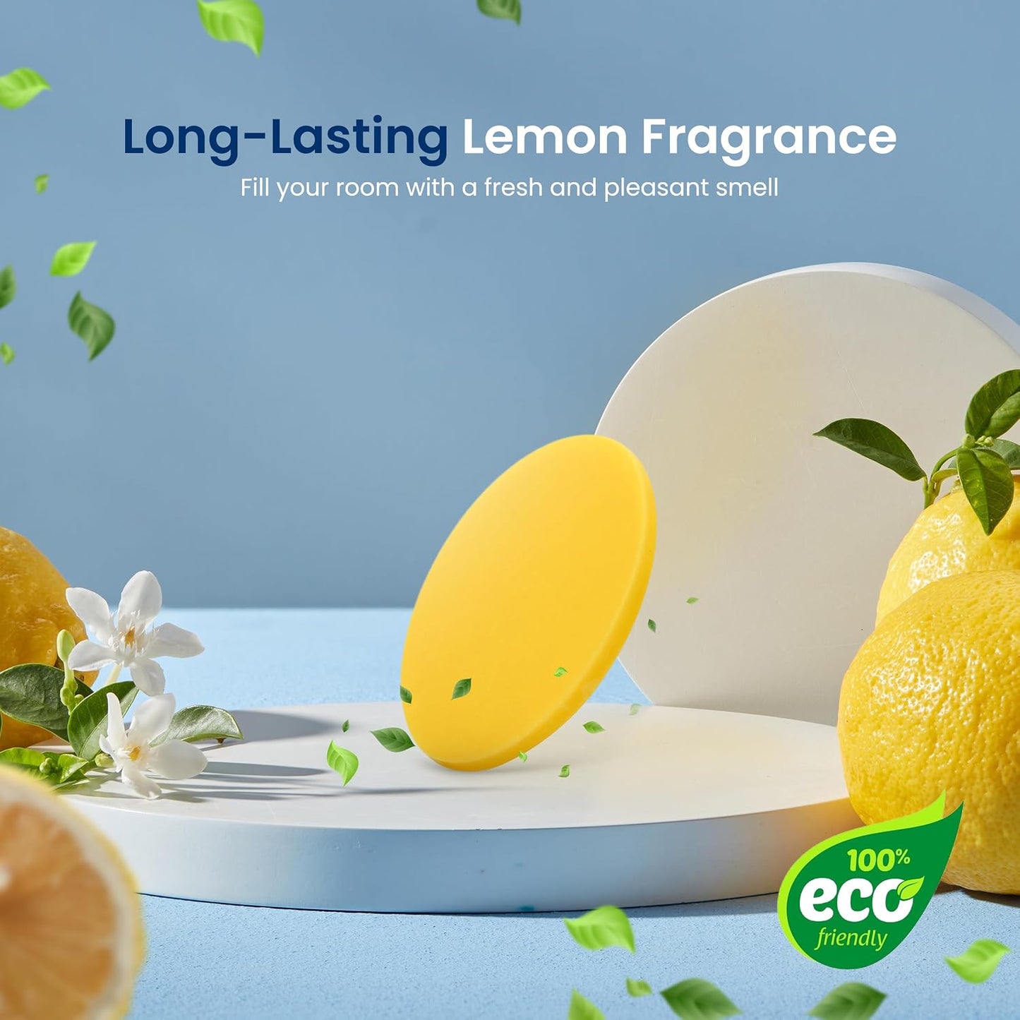 Fragrance Disc 15pcs Lemon Scented Fragrance Disc, Suitable for Towel Warmer Buckets Convenient Size Fits in Most Air Freshener Holders Fresh Aroma Stays for 30 to 60 Days