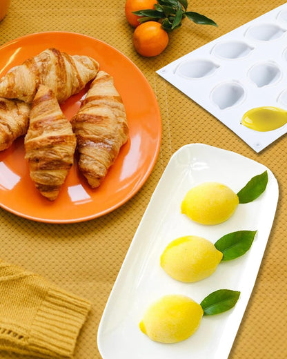 Lemon Silicone Molds, 15-Cavity 3D Lemon Molds - Non-Stick Baking Pan for Chocolate, Jelly, Fondant & More