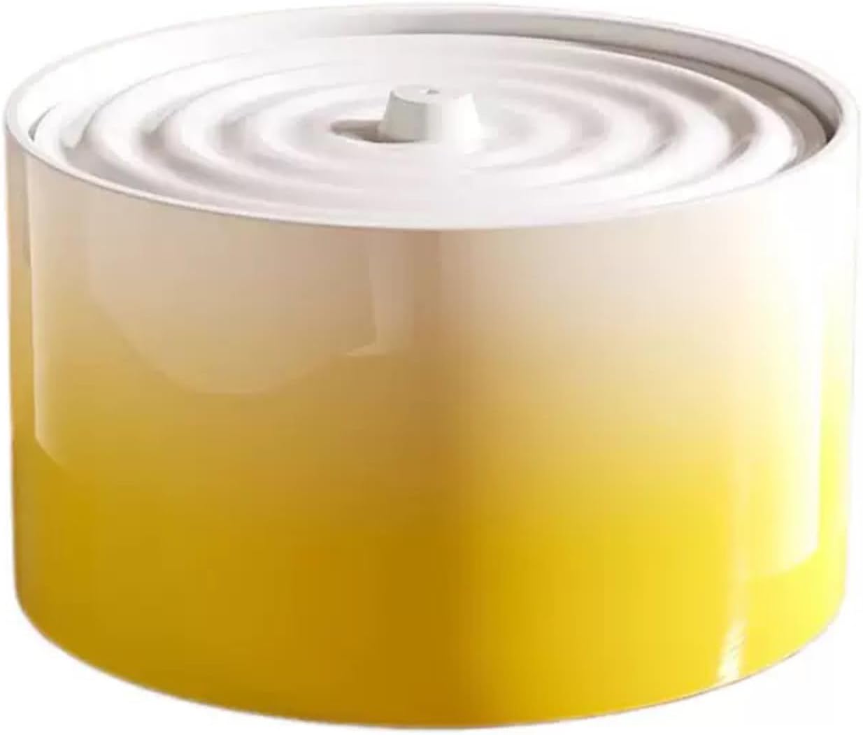 Ceramic Cat Water Fountain 1.5L/50.73oz Ceramic Cat Fountain Cats Water Dispenser Dog Water Bowl Dispenser Pet Fountain for Cats Indoor Yellow