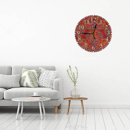Lemon Slices Wall Clock 10 Inch Battery Operated Citrus Fruit Clock Silent Non-Ticking Modern Clocks Decorative for Home Kitchen Living Room Bathroom Office