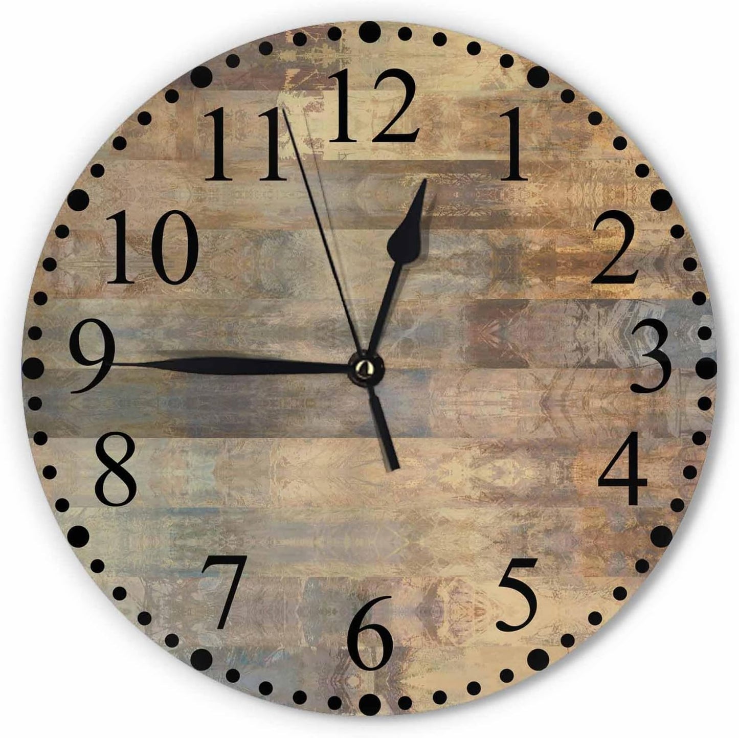 Lemon Slices Wall Clock 10 Inch Battery Operated Citrus Fruit Clock Silent Non-Ticking Modern Clocks Decorative for Home Kitchen Living Room Bathroom Office