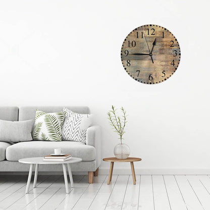 Lemon Slices Wall Clock 10 Inch Battery Operated Citrus Fruit Clock Silent Non-Ticking Modern Clocks Decorative for Home Kitchen Living Room Bathroom Office