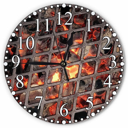 Lemon Slices Wall Clock 10 Inch Battery Operated Citrus Fruit Clock Silent Non-Ticking Modern Clocks Decorative for Home Kitchen Living Room Bathroom Office