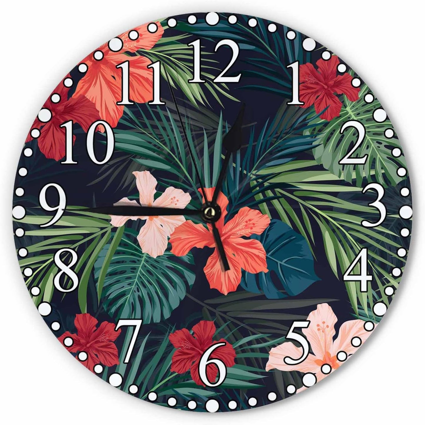Lemon Slices Wall Clock 10 Inch Battery Operated Citrus Fruit Clock Silent Non-Ticking Modern Clocks Decorative for Home Kitchen Living Room Bathroom Office