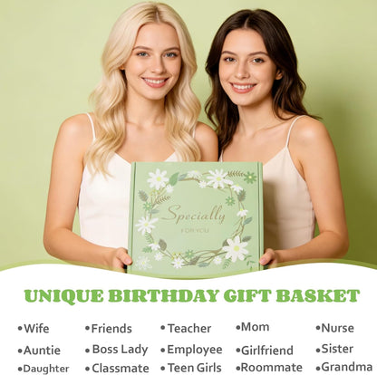 10Pcs Sunshine Gift for Women - Unique Care Package with Sunflower Gifts, Friendship Box of Sunshine for Mom Sister Wife, Get Well Soon & Birthday Present, Self Care Basket for Women Recovery