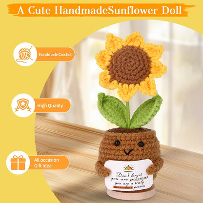 10Pcs Sunshine Gift for Women - Unique Care Package with Sunflower Gifts, Friendship Box of Sunshine for Mom Sister Wife, Get Well Soon & Birthday Present, Self Care Basket for Women Recovery