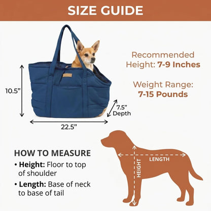 Plush Dog Purse Carrier for Small Dogs, Soft Dog Tote Bag with Safety Harness Clip, Cozy Pet Carrier for Dogs Under 15 lbs, Comfortable Dog Shoulder Carrier for Travel, Brown