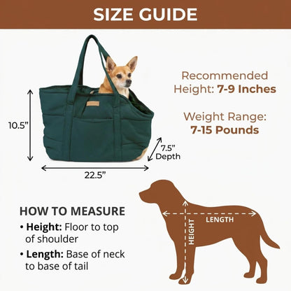 Plush Dog Purse Carrier for Small Dogs, Soft Dog Tote Bag with Safety Harness Clip, Cozy Pet Carrier for Dogs Under 15 lbs, Comfortable Dog Shoulder Carrier for Travel, Brown