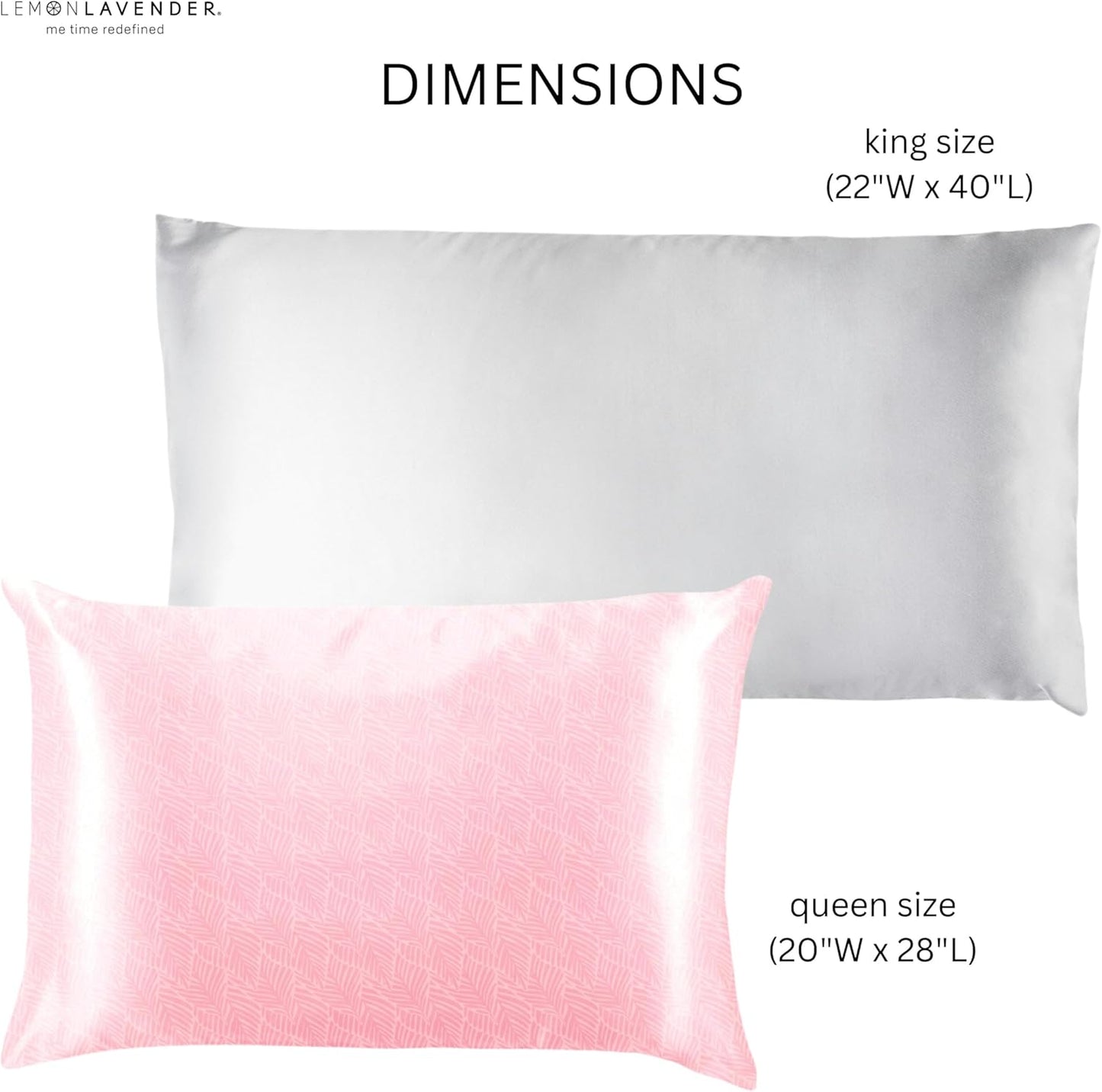 Luxe Silky Satin Patterned Pillowcase for Skin and Hair 20" X 28": Elevate Your Beauty Sleep and Hair Care Routine - Lofted (Queen)