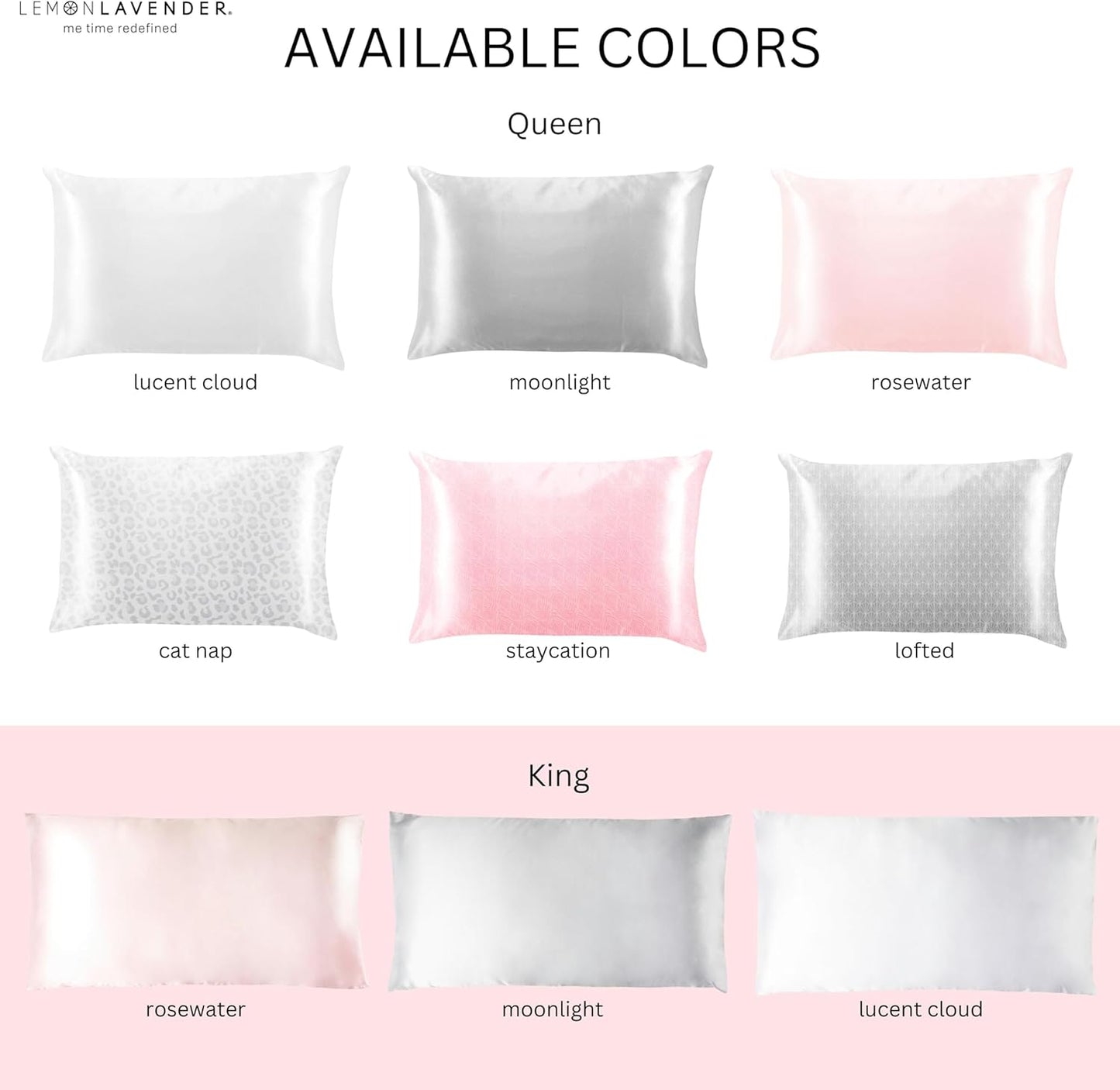 Luxe Silky Satin Patterned Pillowcase for Skin and Hair 20" X 28": Elevate Your Beauty Sleep and Hair Care Routine - Lofted (Queen)