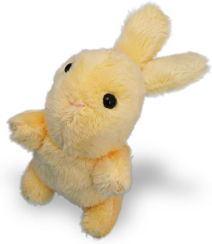 Little Bunny Bean Bag Stuffed Animal for Kids, Palm Sized Rabbit Toy Plush for Girls and Boys, Fluffy and Soft Bunny Plushie 3.5 inches (Yellow)