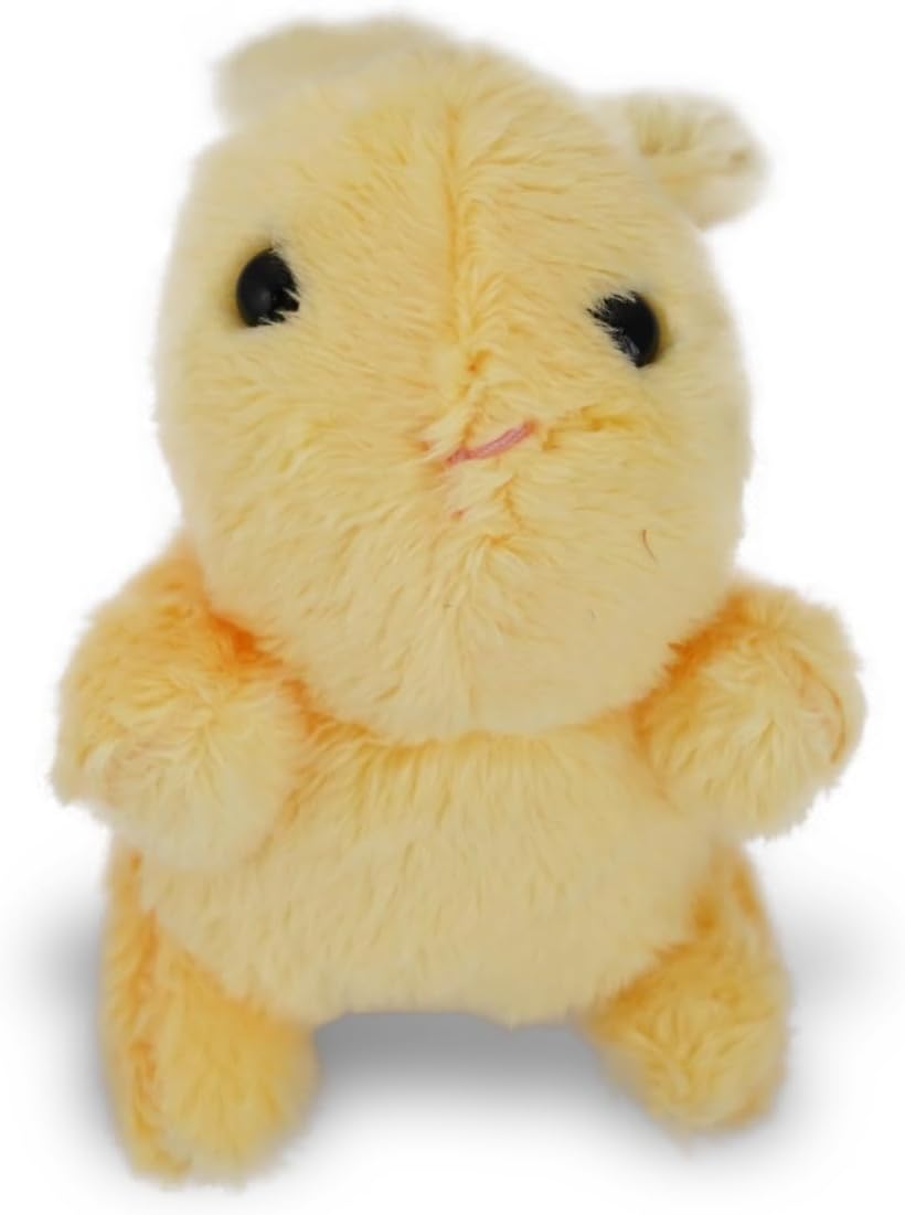 Little Bunny Bean Bag Stuffed Animal for Kids, Palm Sized Rabbit Toy Plush for Girls and Boys, Fluffy and Soft Bunny Plushie 3.5 inches (Yellow)