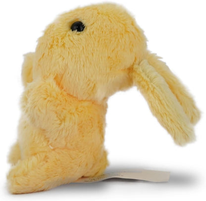 Little Bunny Bean Bag Stuffed Animal for Kids, Palm Sized Rabbit Toy Plush for Girls and Boys, Fluffy and Soft Bunny Plushie 3.5 inches (Yellow)