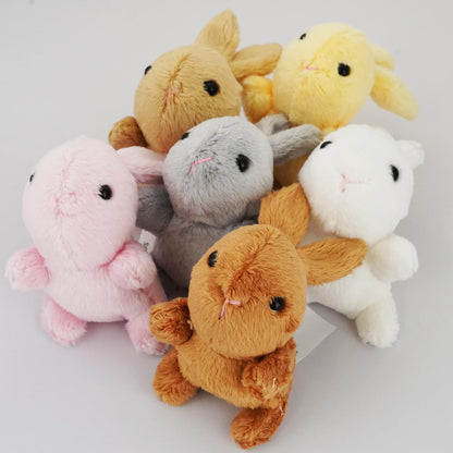 Little Bunny Bean Bag Stuffed Animal for Kids, Palm Sized Rabbit Toy Plush for Girls and Boys, Fluffy and Soft Bunny Plushie 3.5 inches (Yellow)