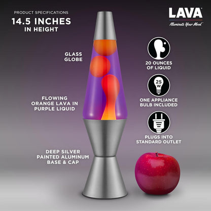 ® Lamp - 14.5" Purple Sunset - The Original Motion Light - Yellow Wax and Purple Liquid - Item #2635 (Amazon Exclusive)