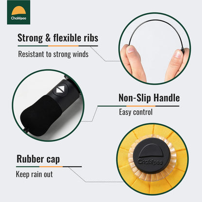 Travel Compact Umbrella Windproof - Portable Automatic Umbrellas for Rain, Inverted Folding Umbrella for Men and Women