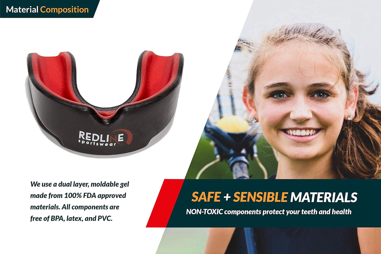 Sports Mouth Guard for Boxing, Football, MMA, Wrestling, Muay Thai, Hockey & Lacrosse Custom Fit Mouthguard for Men, Women, Kids & Youth Case Included, Comfortable, BPA Free, Braces Compatible