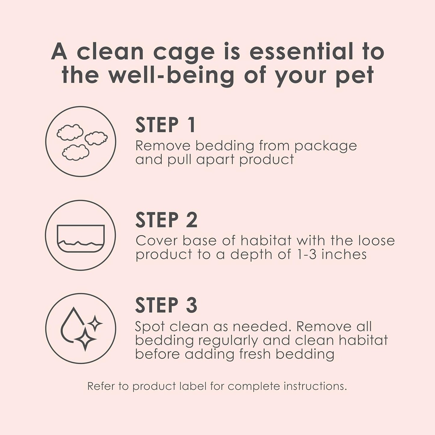 Clean & Cozy Colors, Small Animal Bedding with Extreme Odor Control, Sunset, 24.6 Liters