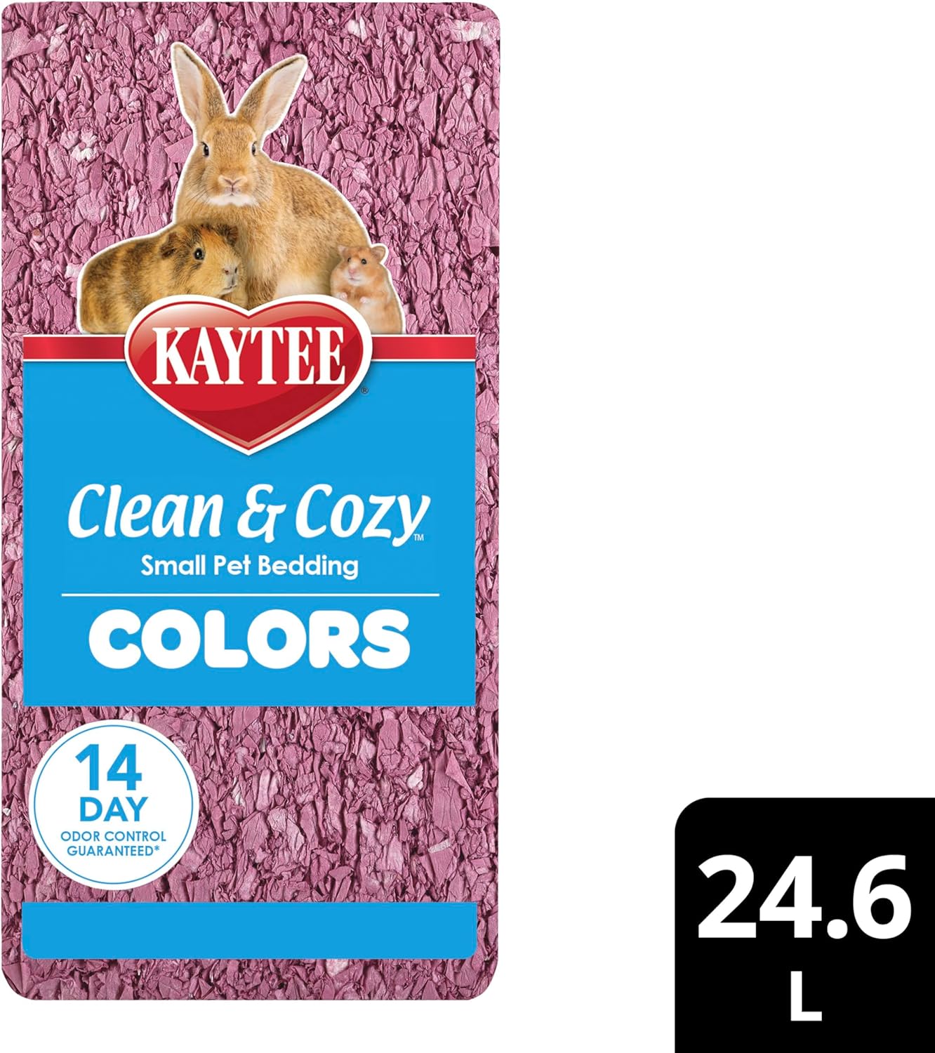 Clean & Cozy Colors, Small Animal Bedding with Extreme Odor Control, Sunset, 24.6 Liters