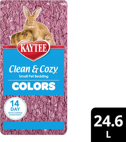Clean & Cozy Colors, Small Animal Bedding with Extreme Odor Control, Sunset, 24.6 Liters