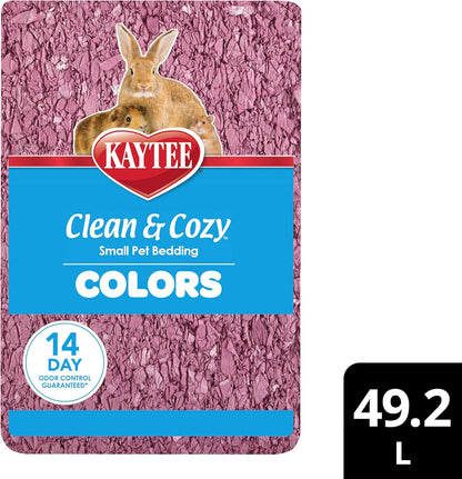 Clean & Cozy Colors, Small Animal Bedding with Extreme Odor Control, Sunset, 24.6 Liters