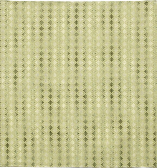 Japanese Furoshiki Cute Handkerchief & Bento Kinchaku Bag Cotton Fabric Wrapping Cloth Handmade in Kyoto Gifts Souvenir (60x60cm, Diamond-Shaped sashiko) (Yellow Green)