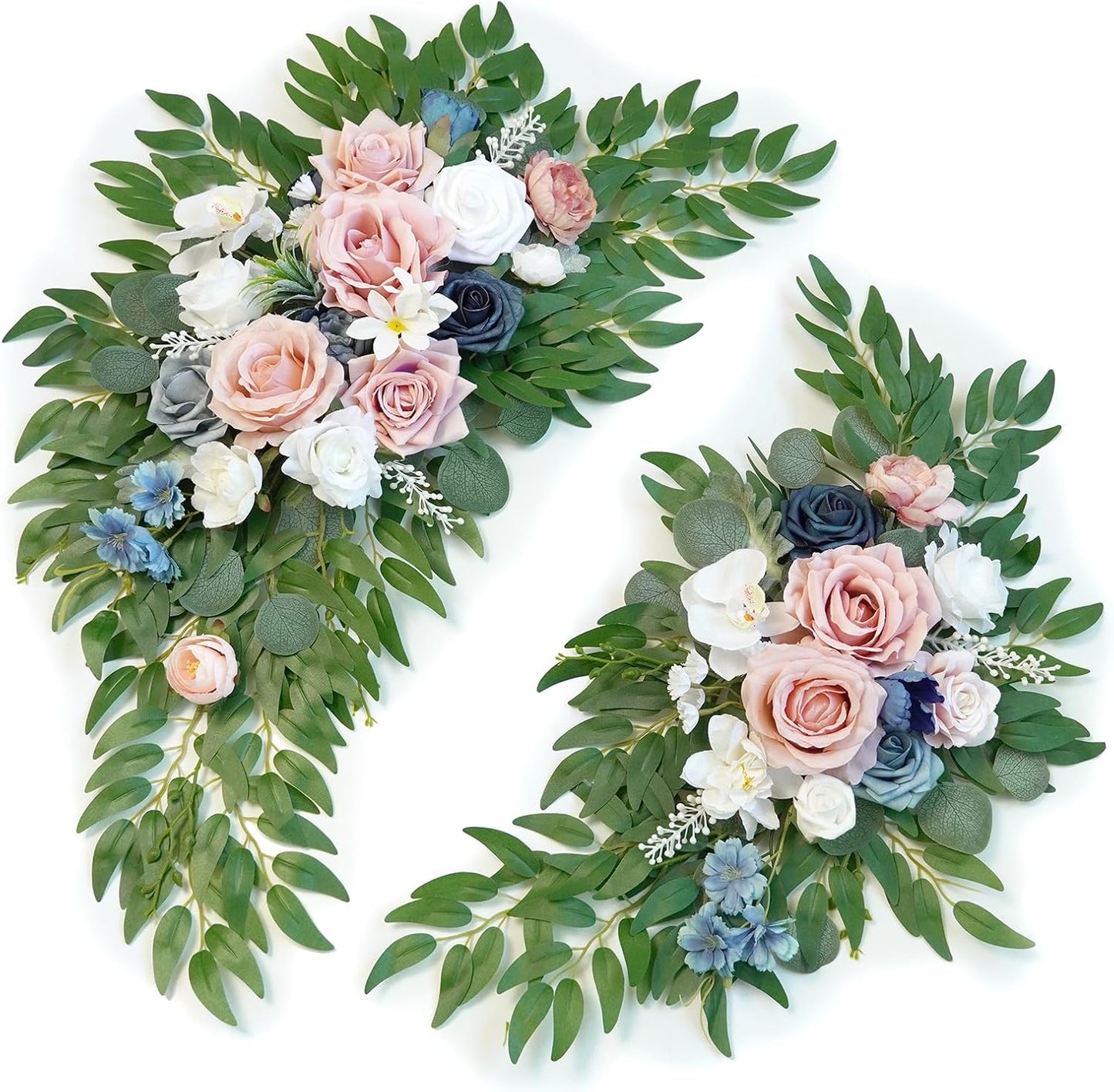 Artificial Wedding Arch Flowers Kit(Pack of 2) for Wedding Arch, Bridal Shower, Ceremony and Reception Backdrop Decoration (Gentle Creamy Yellow)