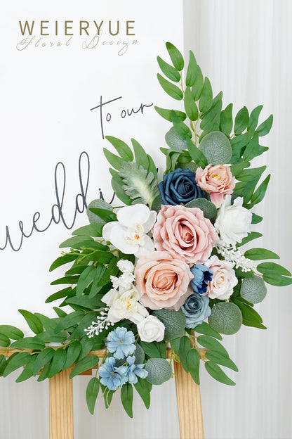Artificial Wedding Arch Flowers Kit(Pack of 2) for Wedding Arch, Bridal Shower, Ceremony and Reception Backdrop Decoration (Gentle Creamy Yellow)