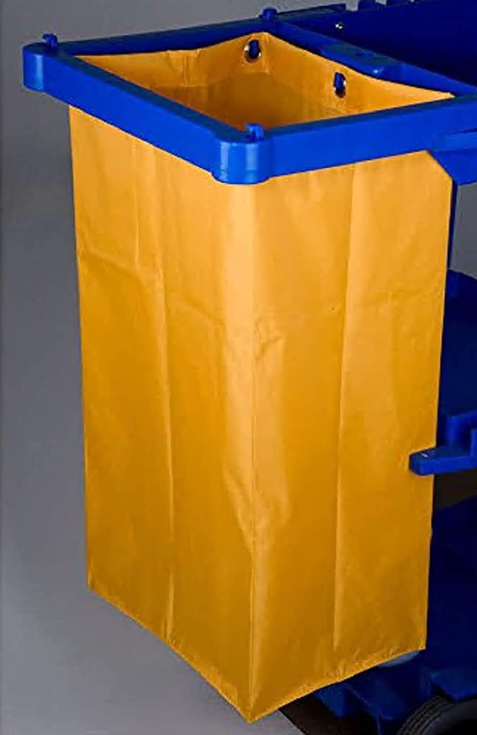 Replacement Janitorial Cart Bag(16 x 11 x 27inches),Waterproof High Capacity Thickened Housekeeping Commercial Janitorial Cleaning Cart Bag (2PCS-Yellow)