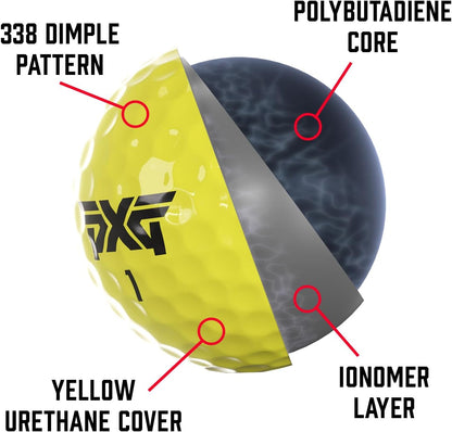 Golf Xtreme Tour Golf Balls for Men, 12 Pack, 4 Sleeves