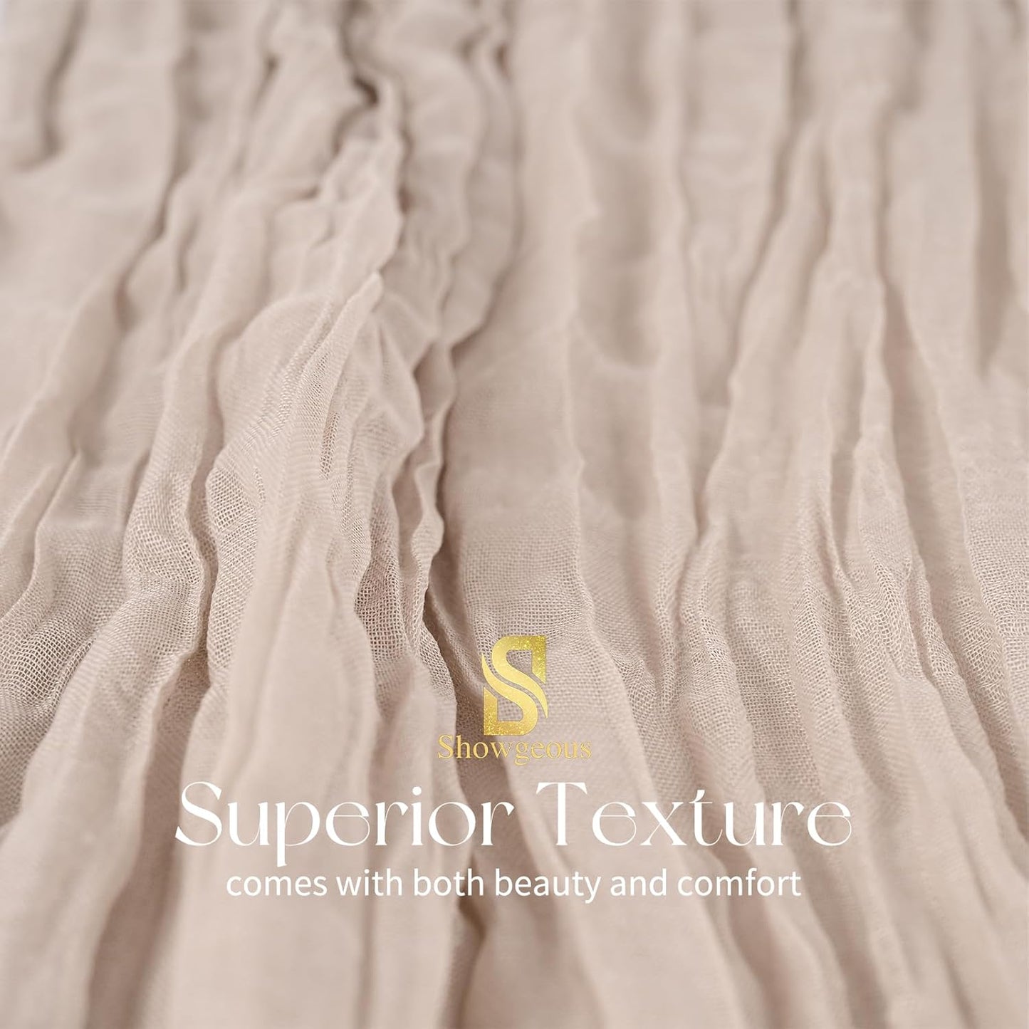 18 Pack Light Yellow Cheesecloth Table Runners, 17 x 108 Inches | Soft polyester gauze,natural wrinkled texture,reinforced edges,reusable,machine washable,weddings,baby showers