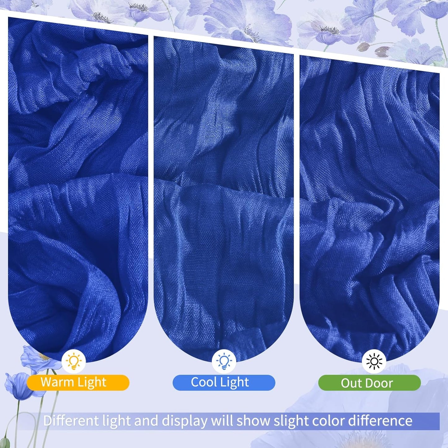 18 Pack Light Yellow Cheesecloth Table Runners, 17 x 108 Inches | Soft polyester gauze,natural wrinkled texture,reinforced edges,reusable,machine washable,weddings,baby showers
