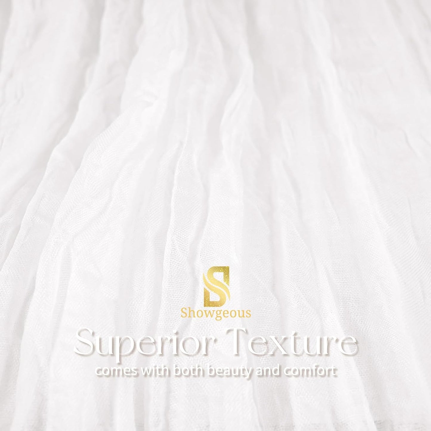 18 Pack Light Yellow Cheesecloth Table Runners, 17 x 108 Inches | Soft polyester gauze,natural wrinkled texture,reinforced edges,reusable,machine washable,weddings,baby showers