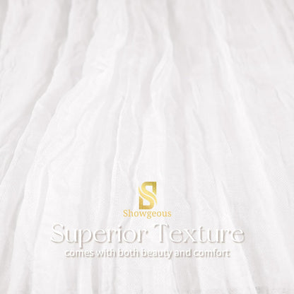 18 Pack Light Yellow Cheesecloth Table Runners, 17 x 108 Inches | Soft polyester gauze,natural wrinkled texture,reinforced edges,reusable,machine washable,weddings,baby showers