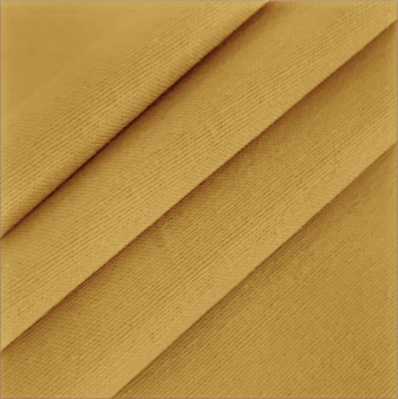 Mustard Farmhouse Shower Curtain with A Ruffle Hem, Linen Blend Shower Curtain for Bathroom,72"x72"