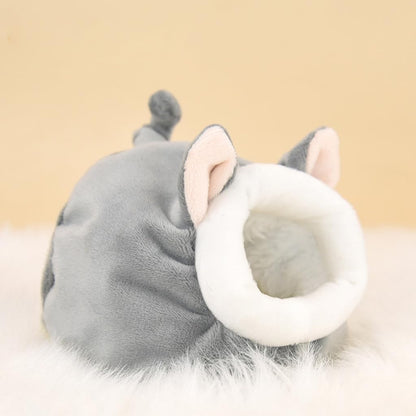 Hamster Hammock Winter Warm Velvet Small Pet Cage Sleep Nest Bed for Guinea Pigs Hedgehog Squirrel Cage Accessories Soft Breathable for Autumn Winter (Yellow)