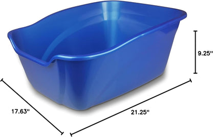 Pureness Giant High Sides Cat Litter Pan, Colors may Vary.