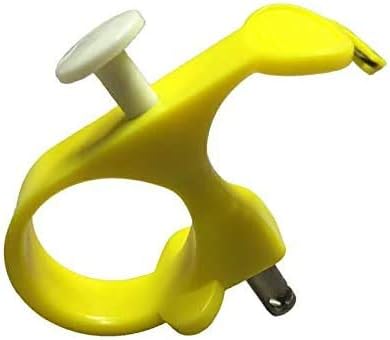 Needle Puller, 3 in 1 Thread Cutter Sewing Thimble Shielded Protector Pin Needles Quilting Craft Accessories DIY Sewing Tools (Yellow)